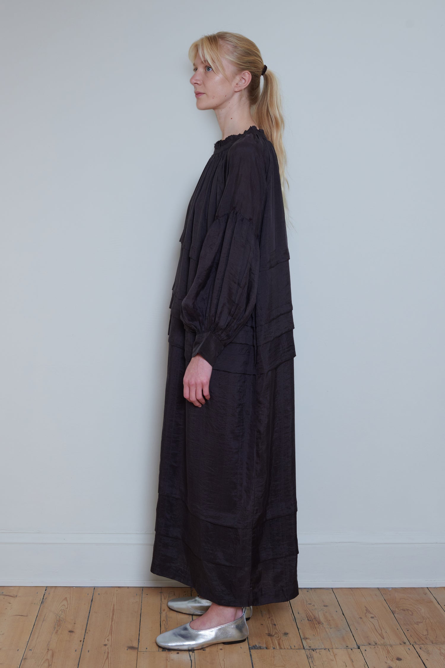 Runaway Bicycle | Tiered Dress - Brown