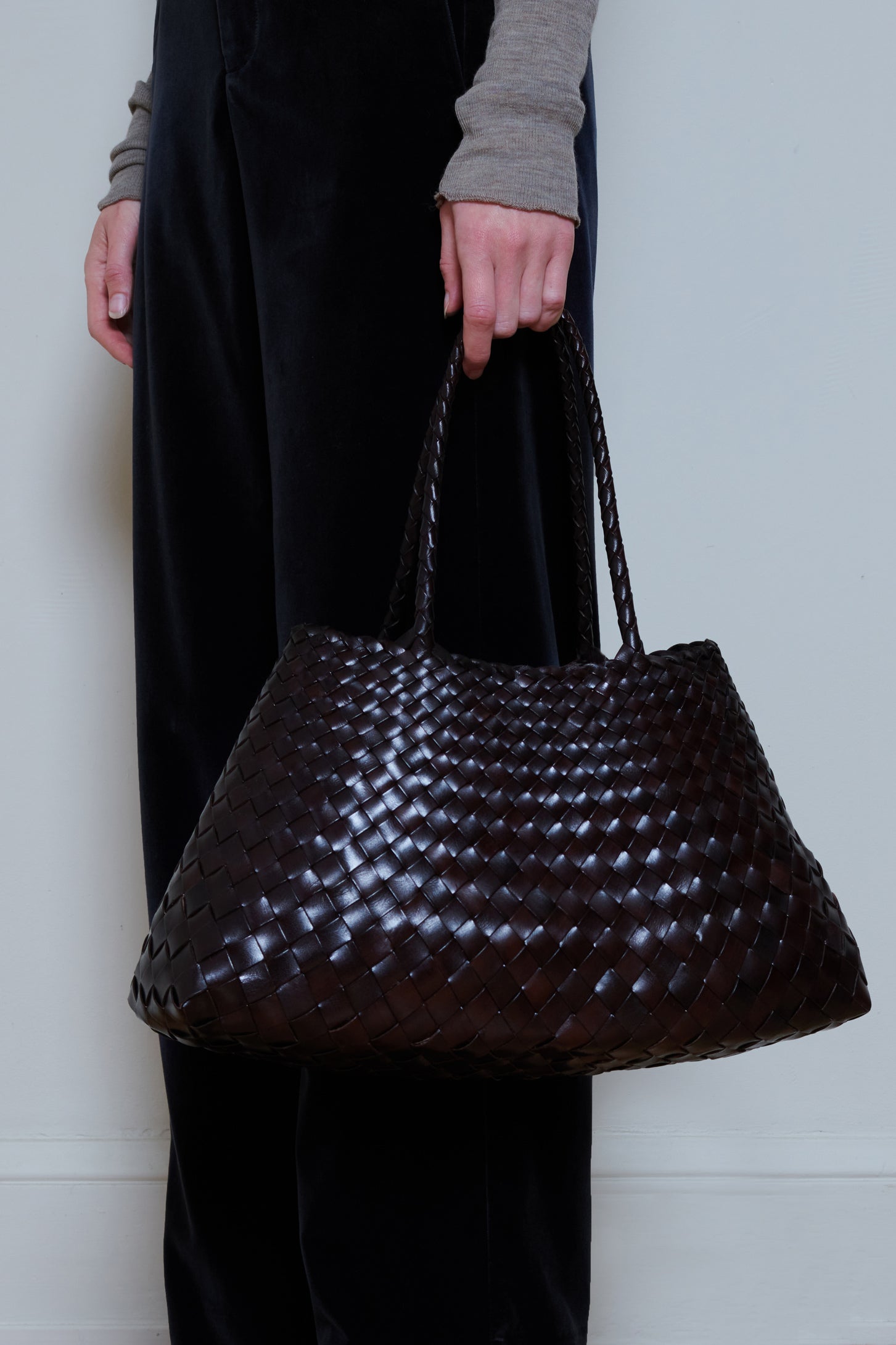 Dragon Diffusion | Santa Croce Bag Big - Dark Brown