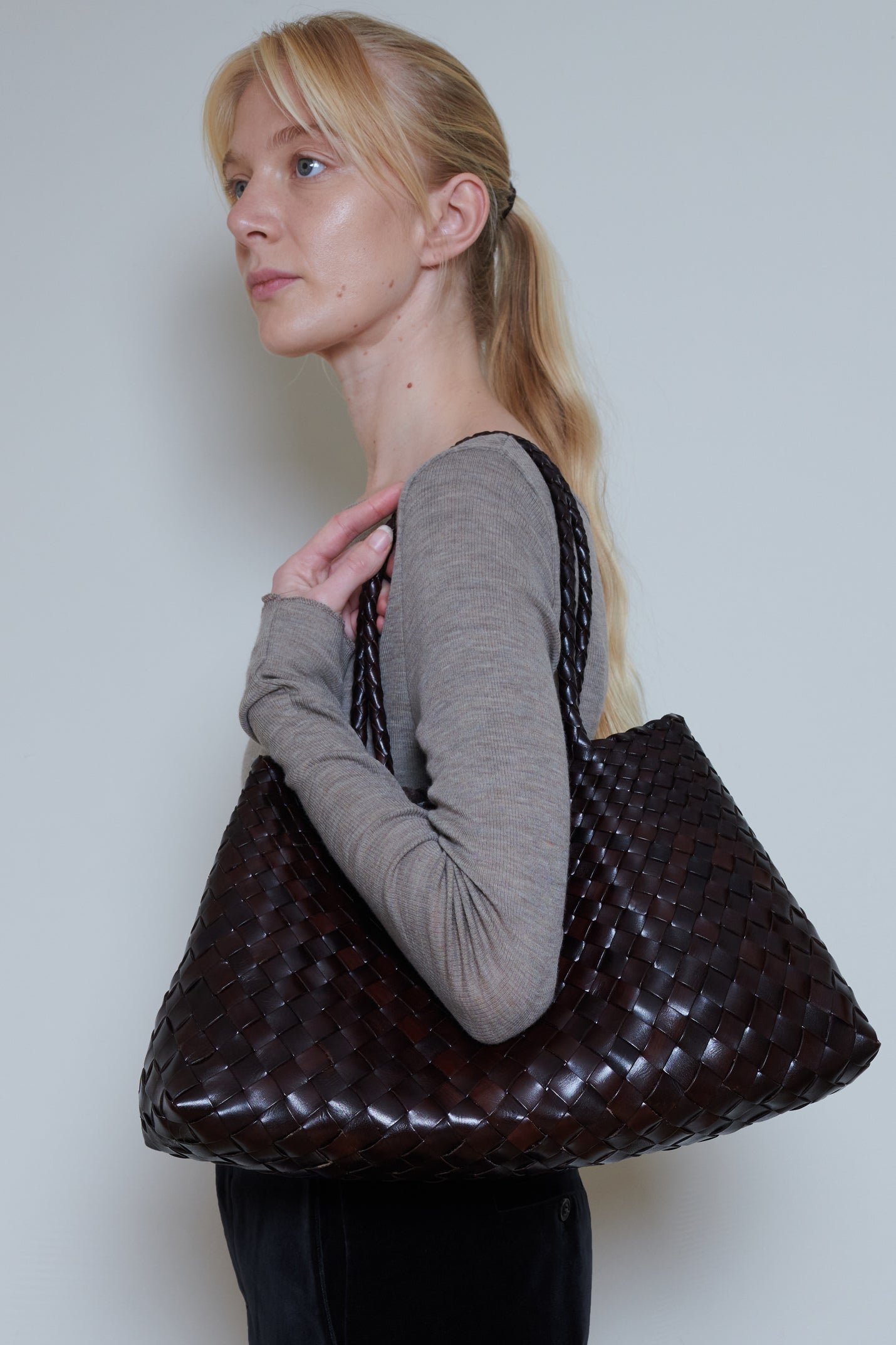 Dragon Diffusion | Santa Croce Bag Big - Dark Brown