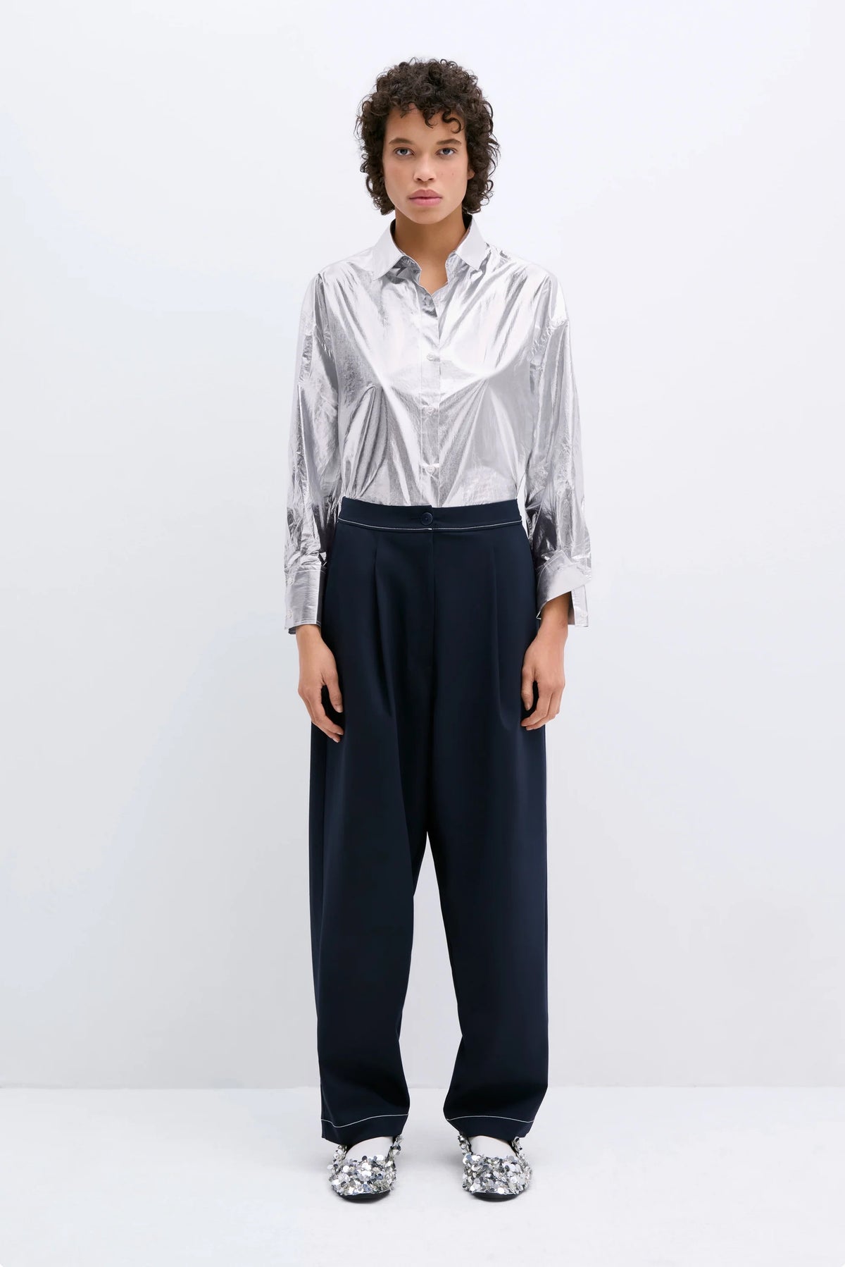 Cordera | Tailoring Stitch Pants - Navy