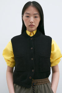 Cordera | Cotton Waistcoat - Black