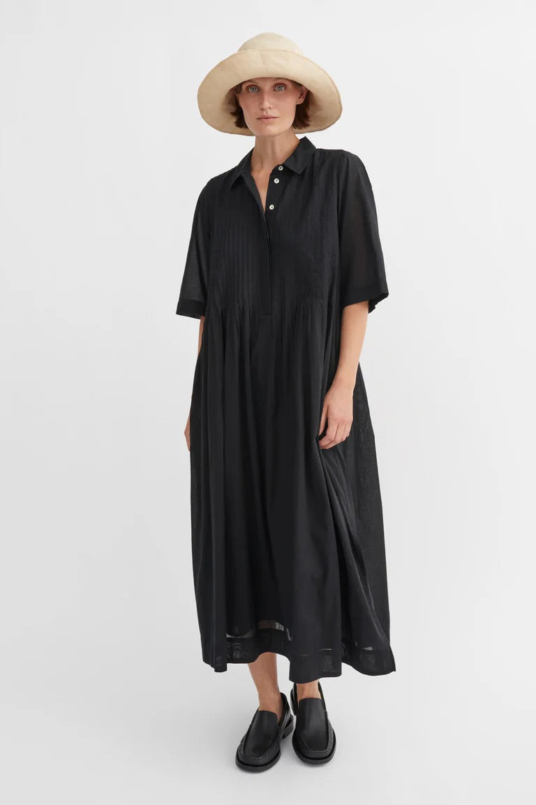 Skall | Dot Shirtdress - Black