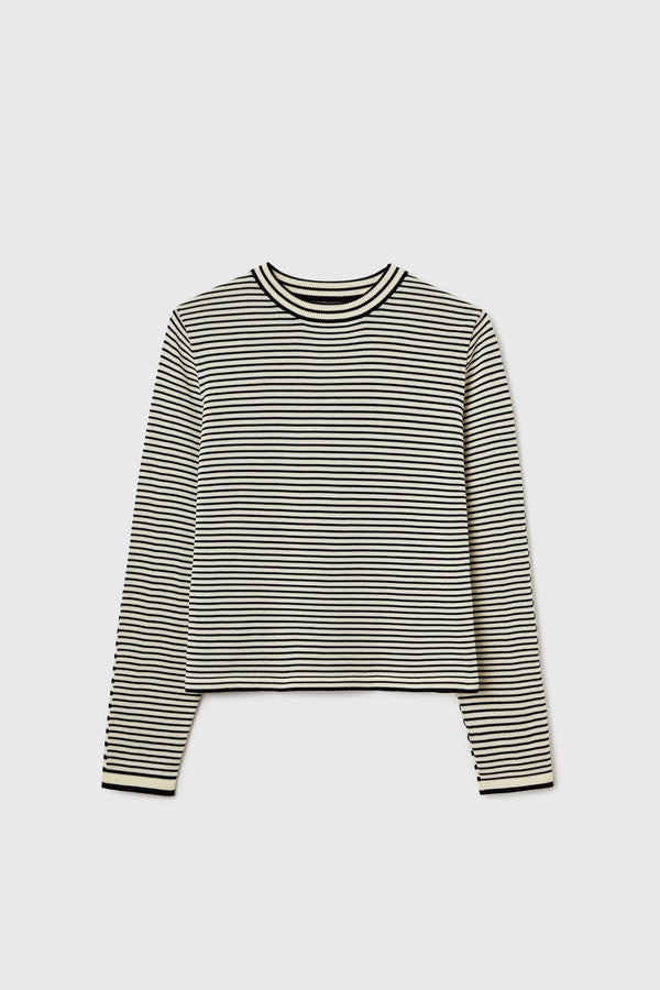 Cordera Cotton Striped Long Sleeve T-Shirt