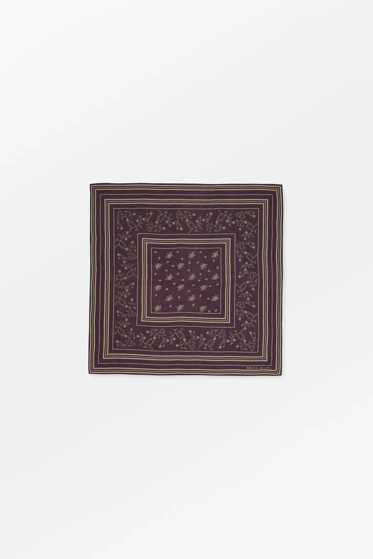 Skall Classic Scarf in Violet/Oatmeal