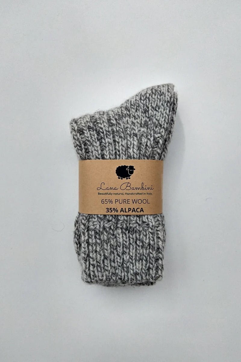 Lana Bambini | Wool & Alpaca Socks - Ash