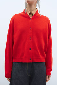 Cordera | Merino Wool Cardigan - Red