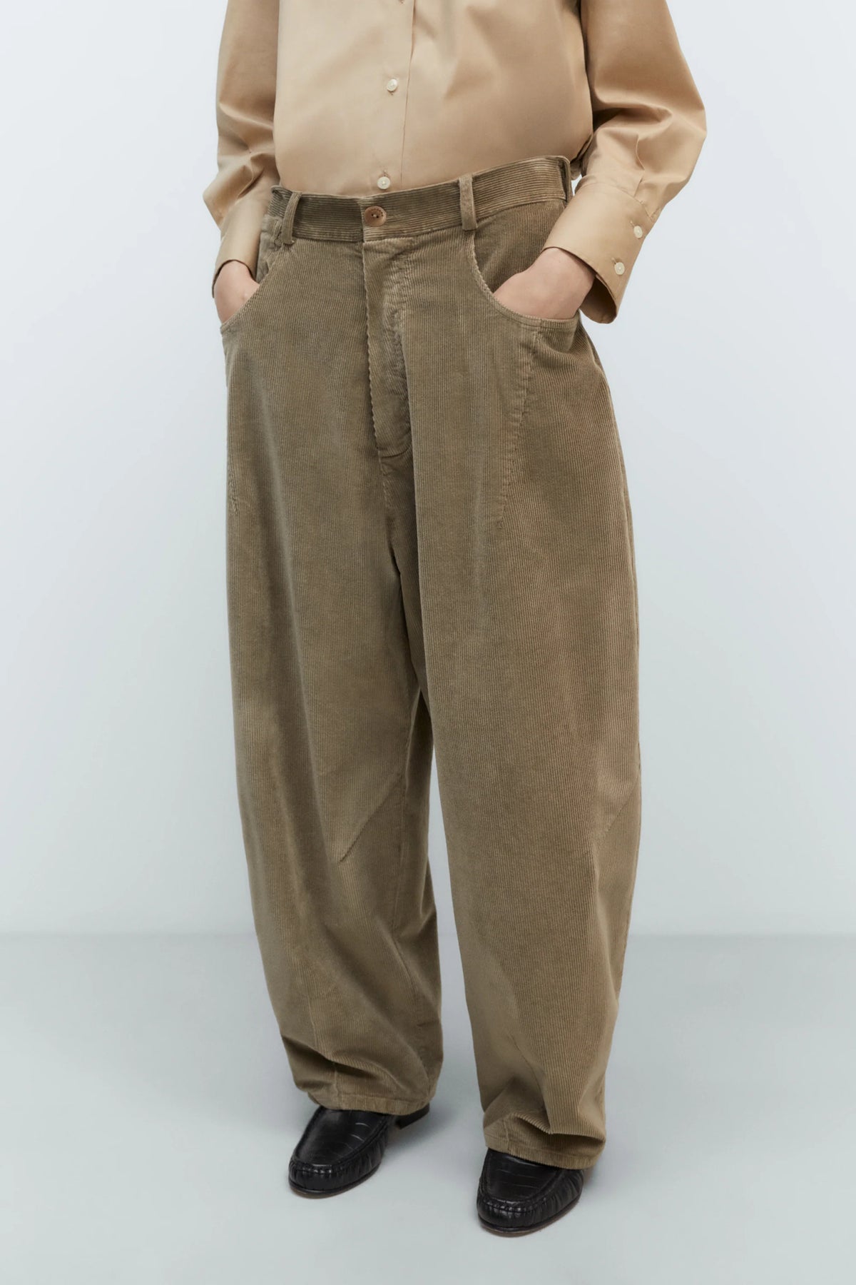 Cordera | Corduroy Baggy Pants - Sage
