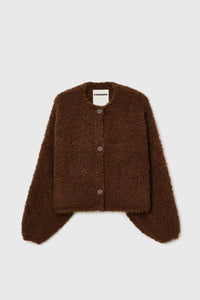 Cordera | Teddy Cropped Cardigan - Acorn