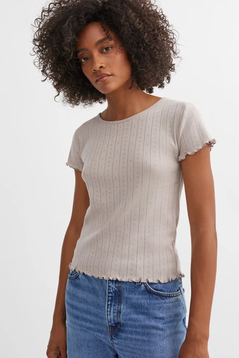 Skall | Edie Cap Sleeve Tee - Dusty Lavender