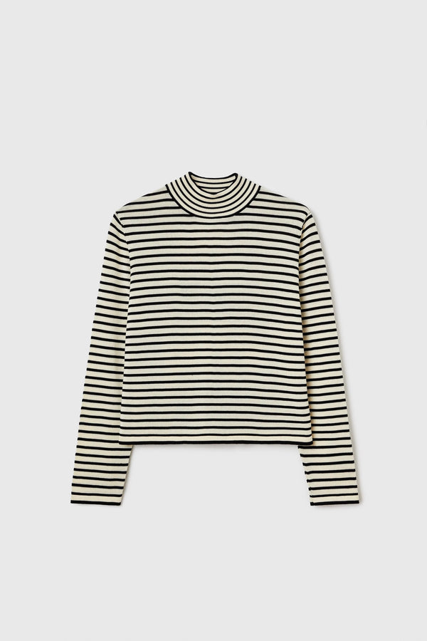 Cordera Cotton Striped Turtleneck Sweater