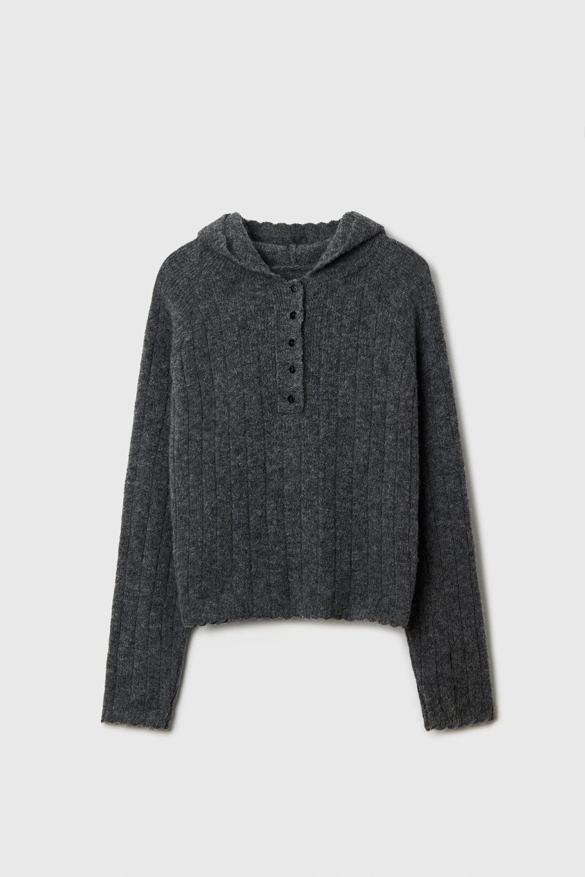 Cordera | Baby Alpaca Hooded Sweater - Grey