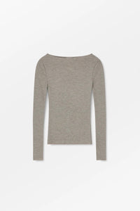 Skall | Amy Wide Neck Top - Brown