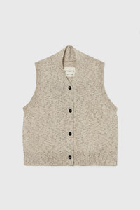 Cordera | Flecked Cotton Vest - Natural