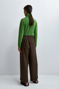 Cordera | Linen Relaxed Checkered Pants