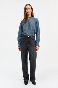 Skall | Lune Shirt - Blue/Cream mini check
