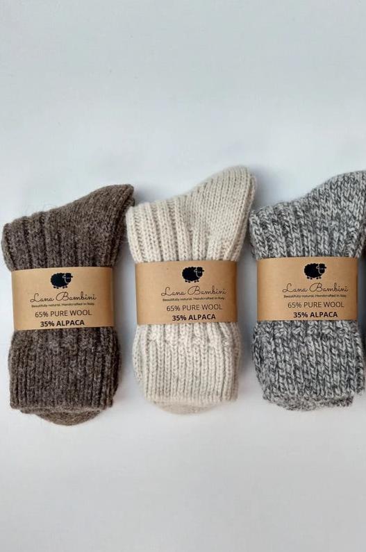 Lana Bambini | Wool & Alpaca Socks - Ash