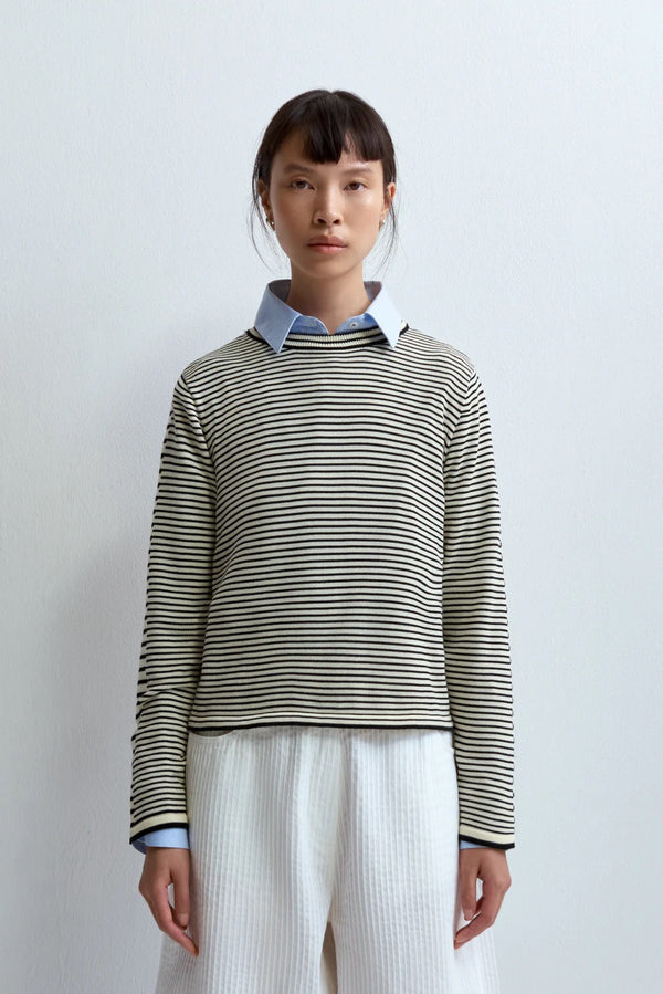 Cordera Cotton Striped Long Sleeve T-Shirt