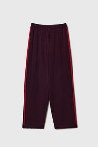 Cordera | Merino Pointelle Pants - Burgundy