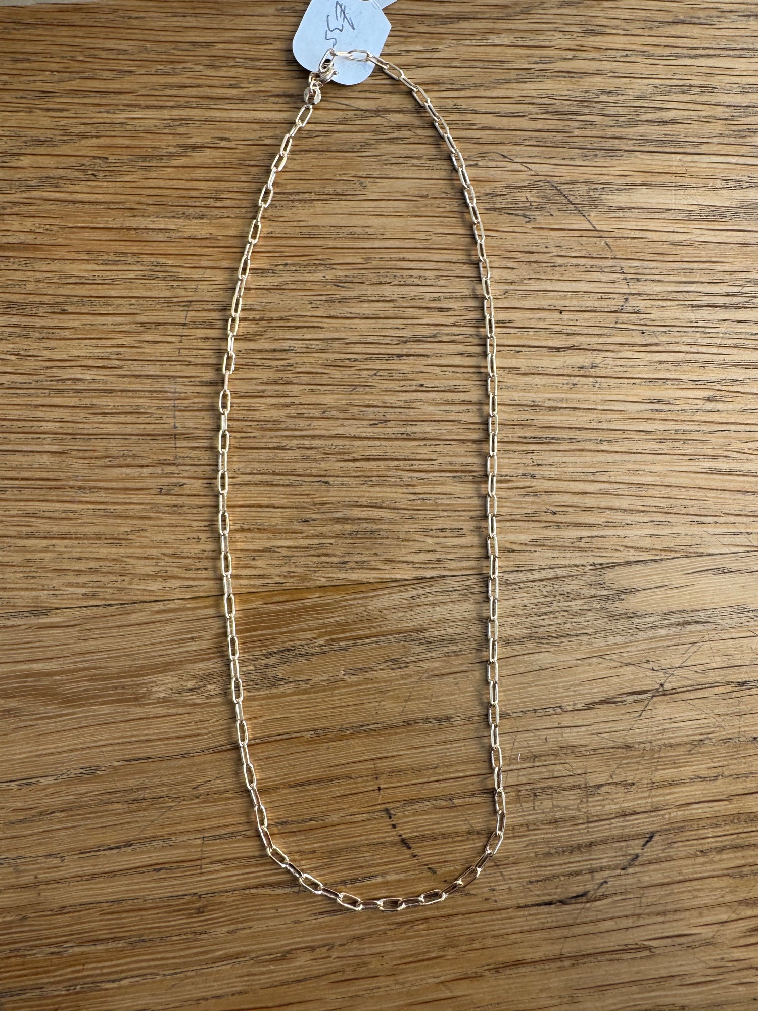 Open Link Gold Chain Necklace