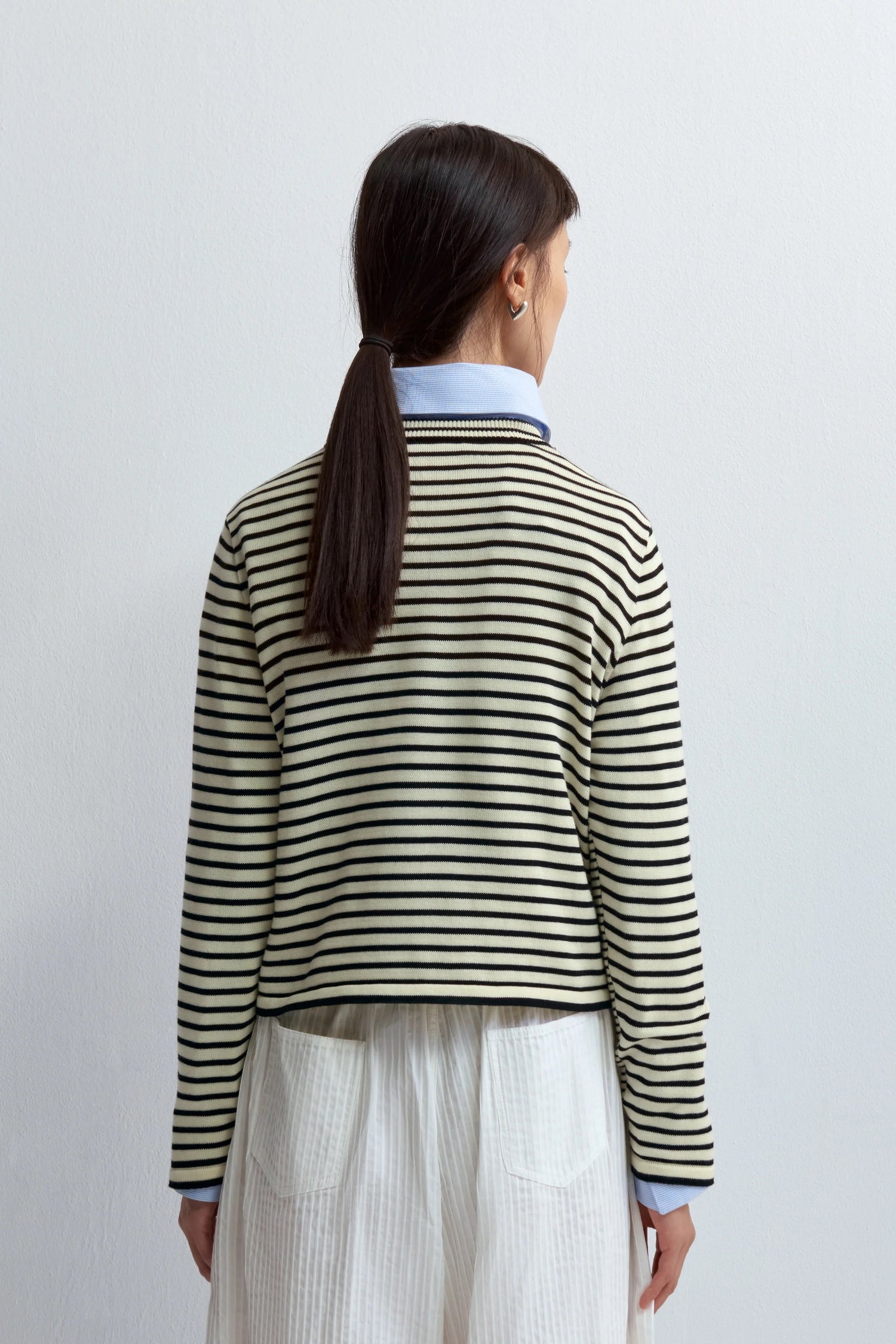 Cordera | Cotton Striped Long Sleeve T-Shirt