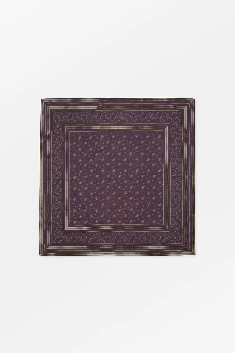 Skall Classic Scarf in Violet/Oatmeal