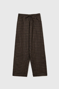 Cordera | Linen Relaxed Checkered Pants