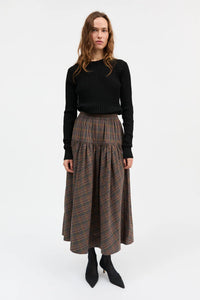 Skall | Lili Skirt - Green/Red Check