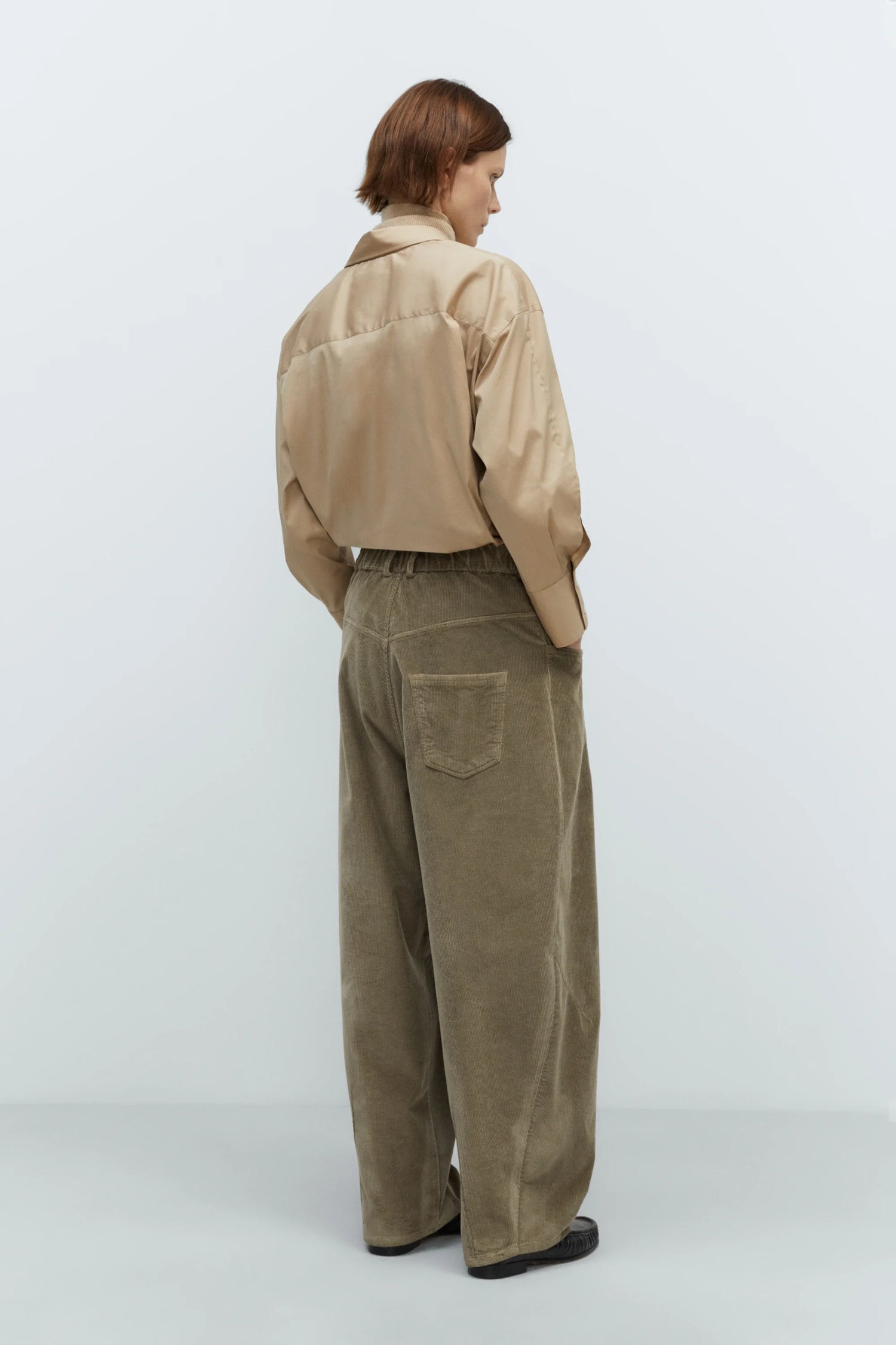 Cordera | Corduroy Baggy Pants - Sage