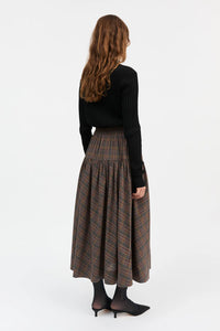Skall | Lili Skirt - Green/Red Check