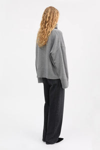 Skall | Silene t-neck - Grey Melange