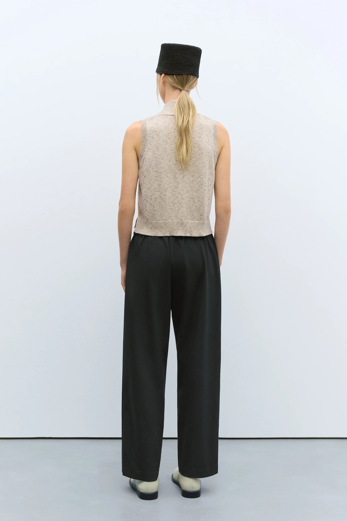 Cordera | Flecked Cotton Vest - Natural