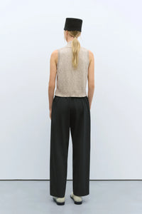Cordera | Flecked Cotton Vest - Natural