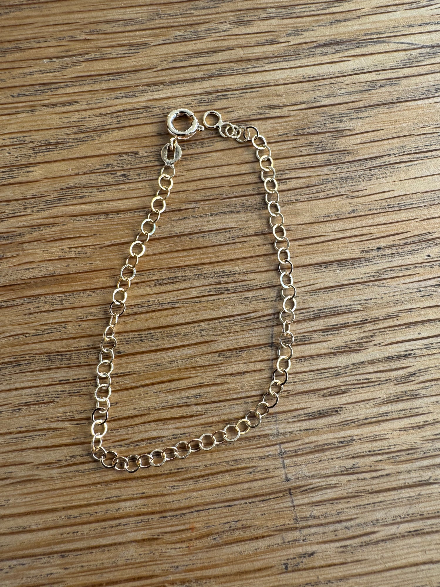 Open link chain bracelet