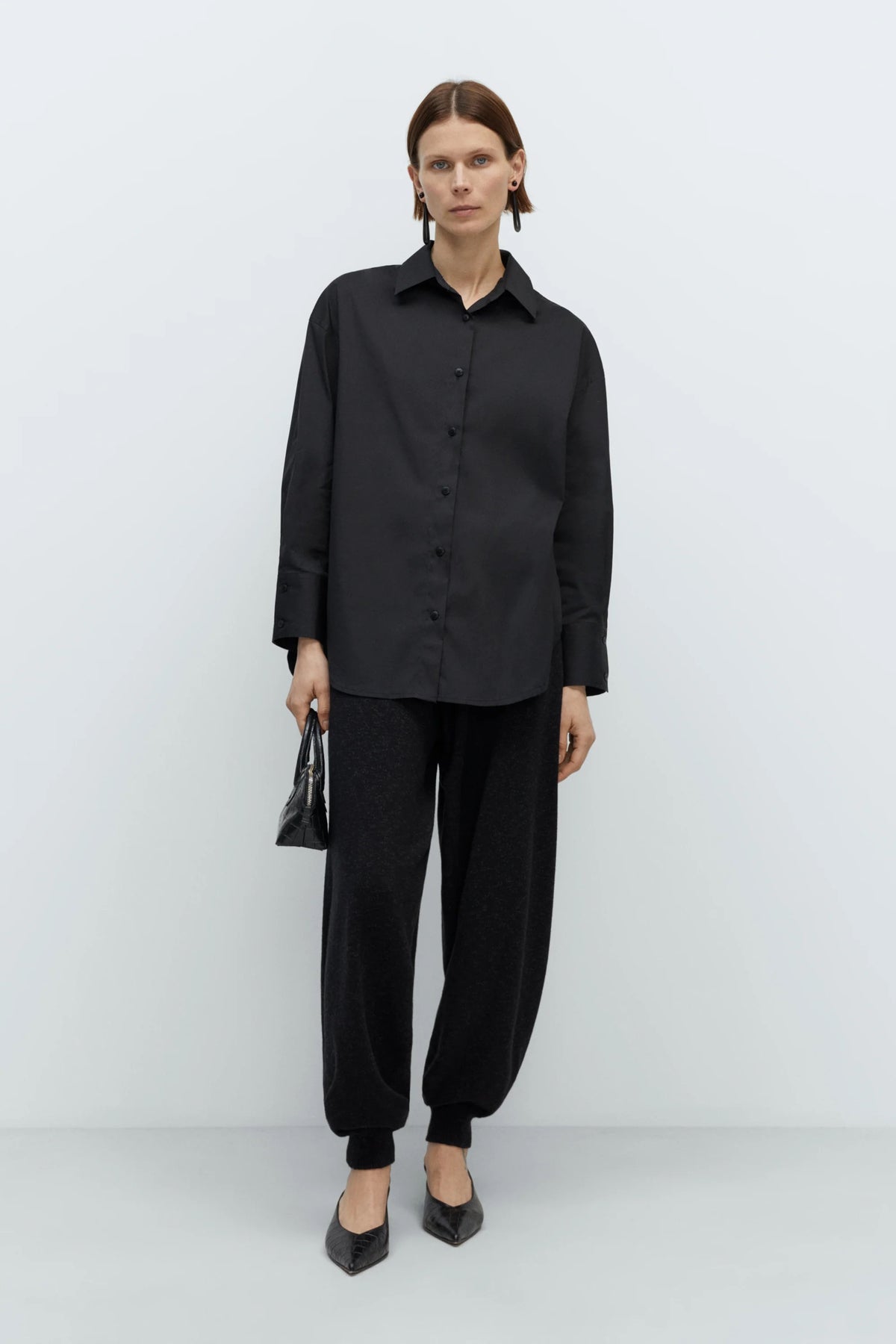 Cordera | Flecked Cotton Pants - Anthracite