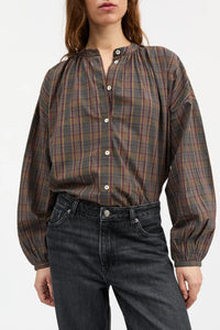 Skall | Cilla Shirt - Green/Red Check