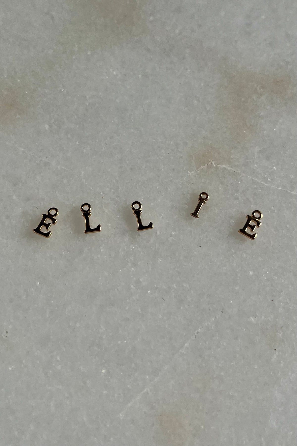 Tidy Street Store | Mini Letter Pendants - Gold