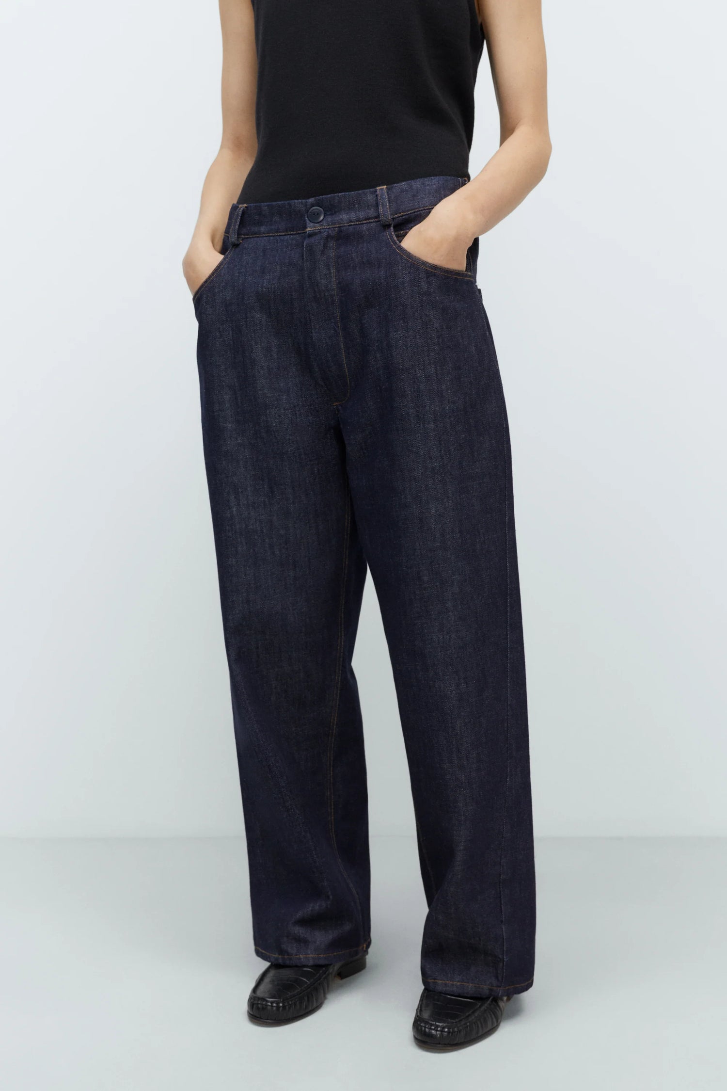 Cordera | Denim Straight Pants - Indigo