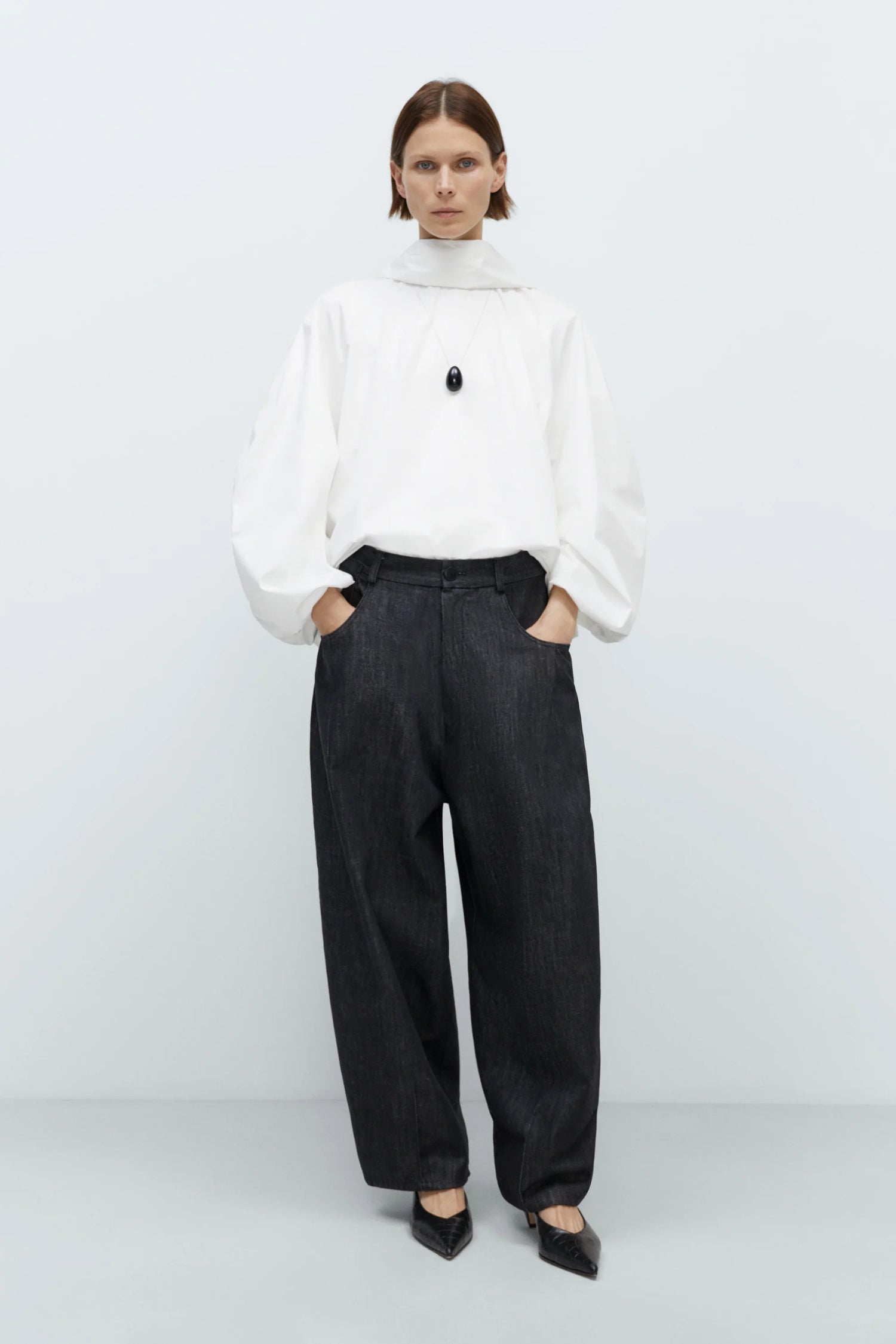 Cordera | Denim Baggy Pants - Black