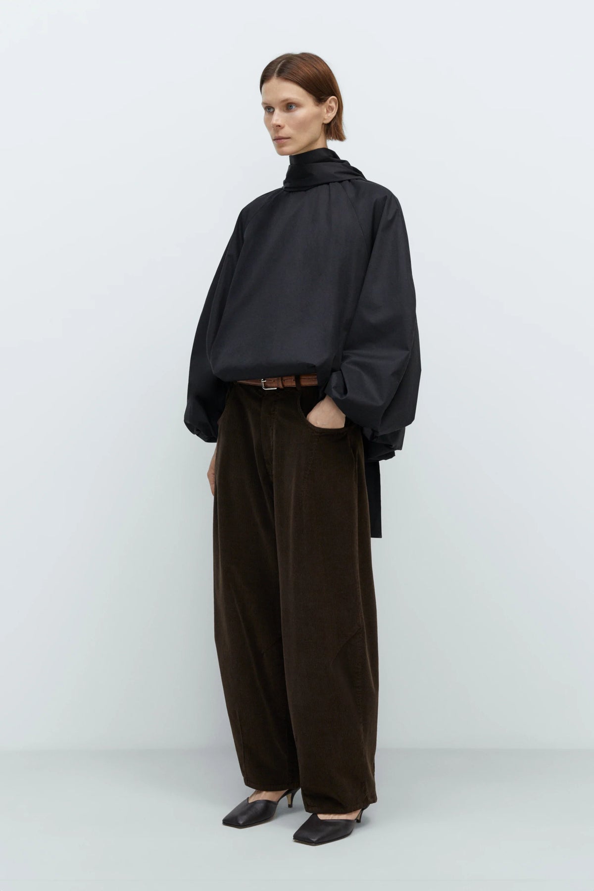 Cordera | Corduroy Baggy Pants - Brown