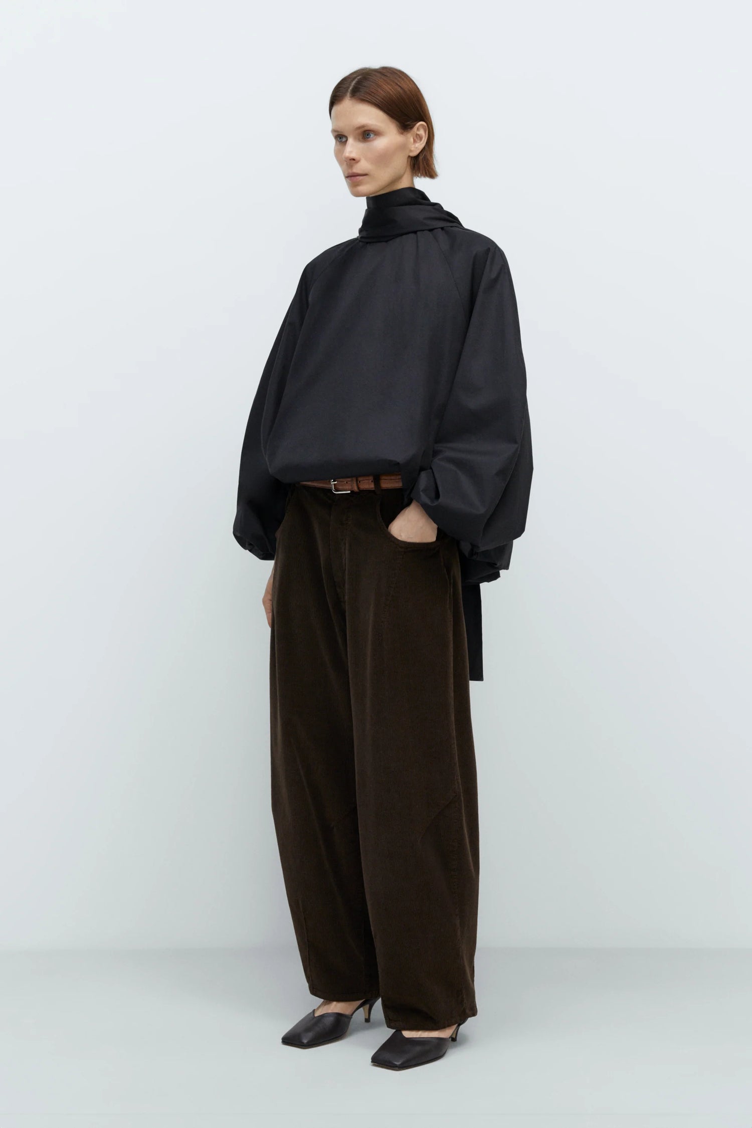 Cordera | Corduroy Baggy Pants - Brown
