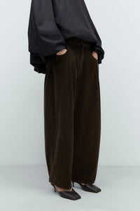 Cordera | Corduroy Baggy Pants - Brown