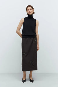 Cordera | Merino Wool Turtleneck Vest - Black