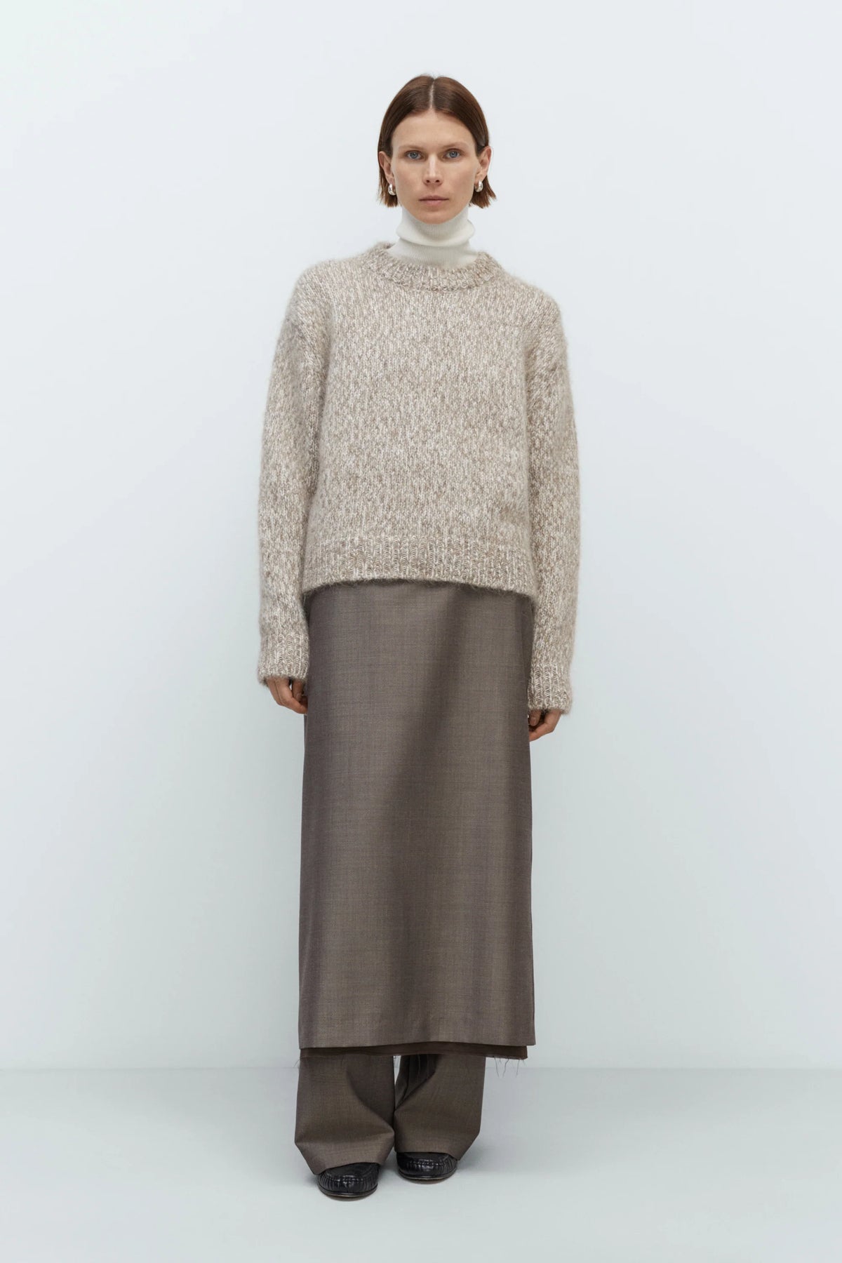 Cordera | Chunky Knit Sweater - Beige Melange