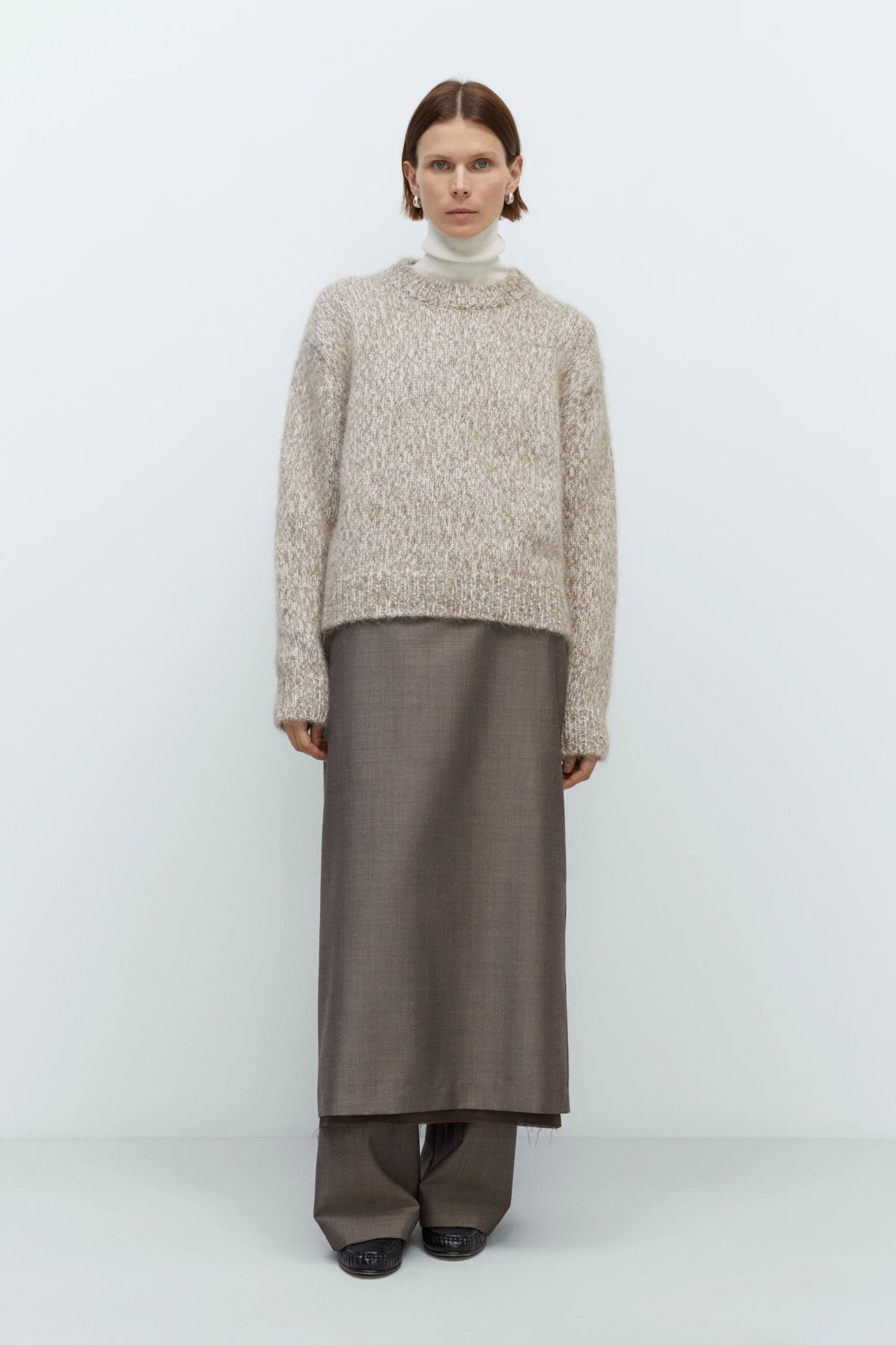 Cordera | Chunky Knit Sweater - Beige Melange