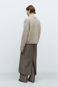 Cordera | Chunky Knit Sweater - Beige Melange