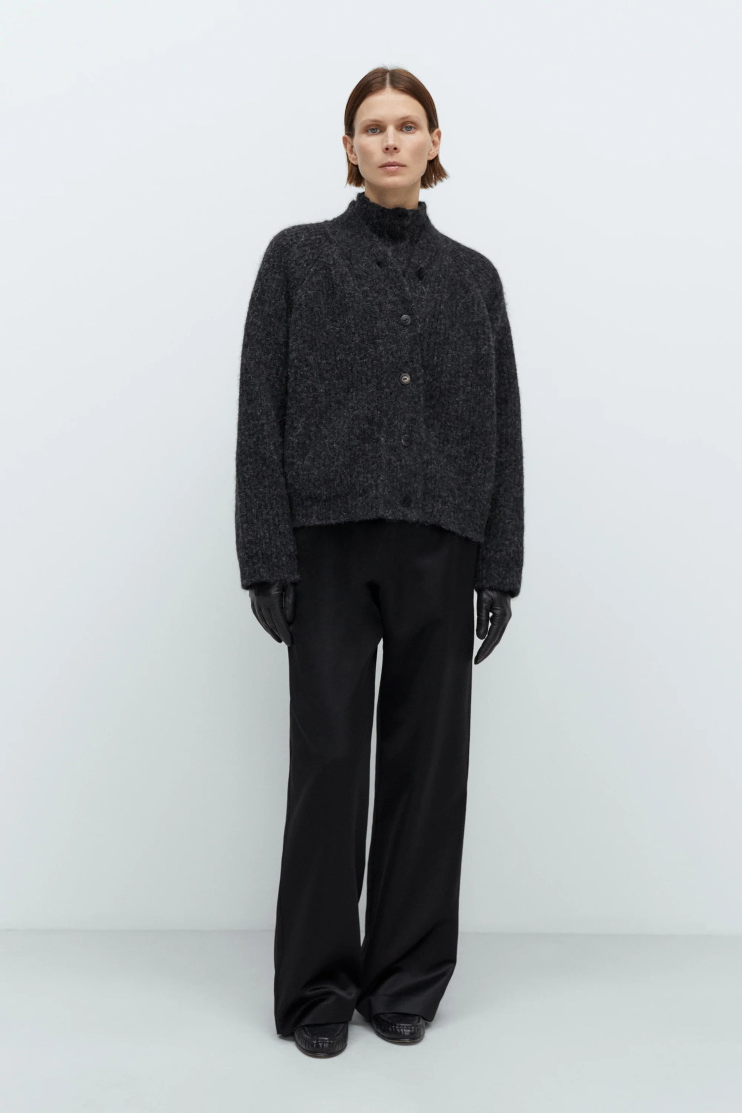 Cordera | Baby Alpaca Cardigan - Anthracite