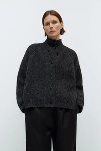 Cordera | Baby Alpaca Cardigan - Anthracite