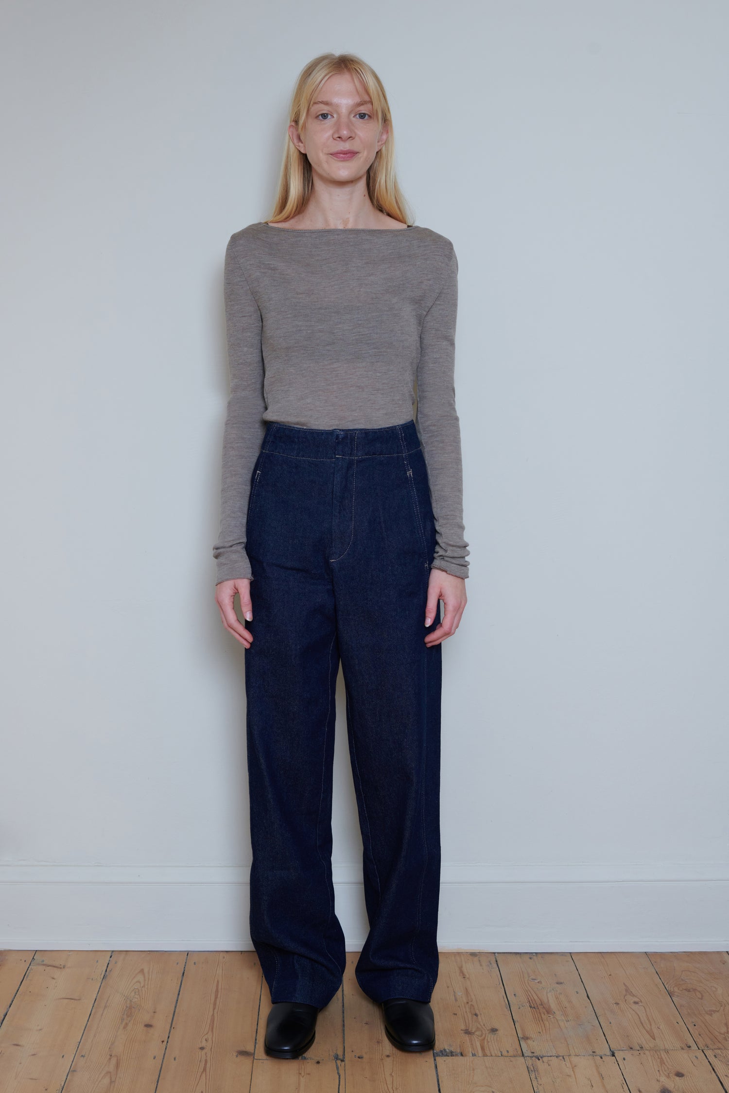 Skall | Amy Wide Neck Top - Brown