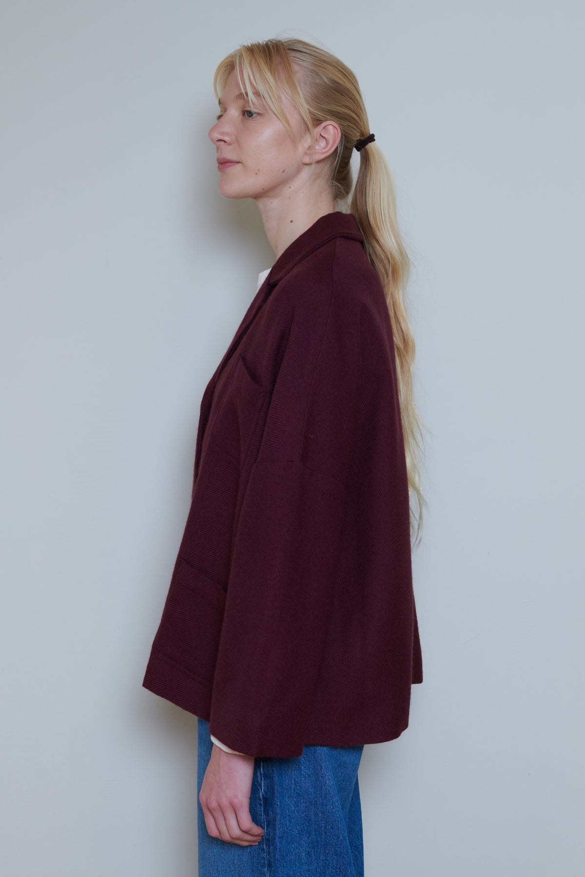 Runaway Bicycle | Wool Jacket - Burgundy