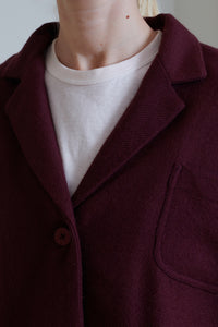 Runaway Bicycle | Wool Jacket - Burgundy